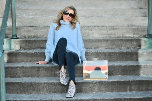 Wearing Light Blue in Winter Crazy Blonde Life